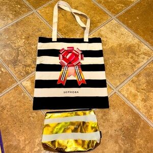 💥Sephora Cosmetics/Makeup/Skincare Bags/Tote Bundle of 2